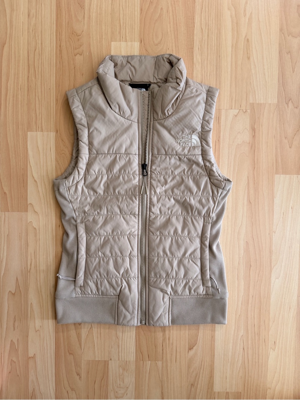The North Face Women's Quilted Vest in Beige Taupe